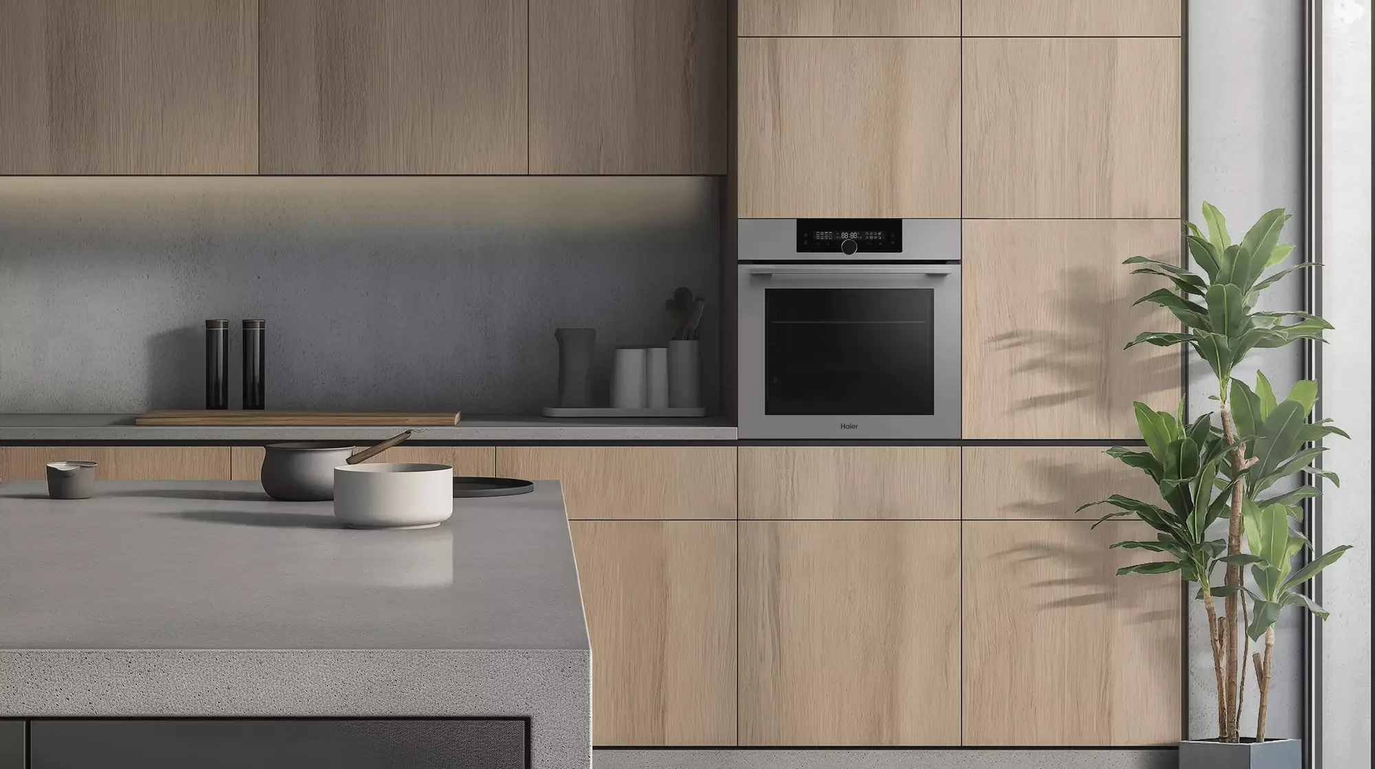 Электрический духовой шкаф Haier HOQ-F6QAN3GG