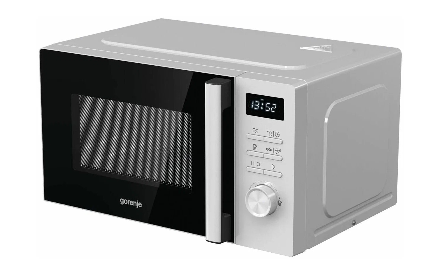 СВЧ печь-соло Gorenje MO20A3WH, белый (800 Вт, 20л, D-27см, управления-электронное