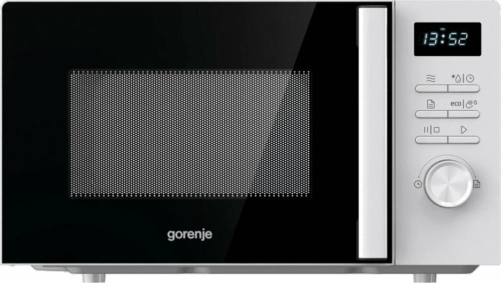СВЧ печь-соло Gorenje MO20A3WH, белый (800 Вт, 20л, D-27см, управления-электронное