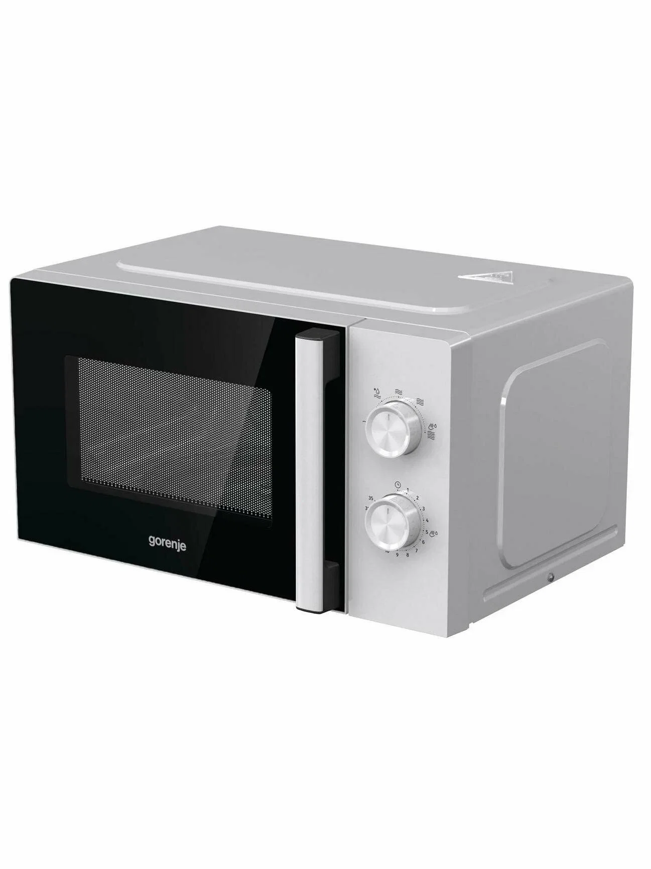 СВЧ печь-соло Gorenje MO20A3WH, белый (800 Вт, 20л, D-27см, управления-электронное