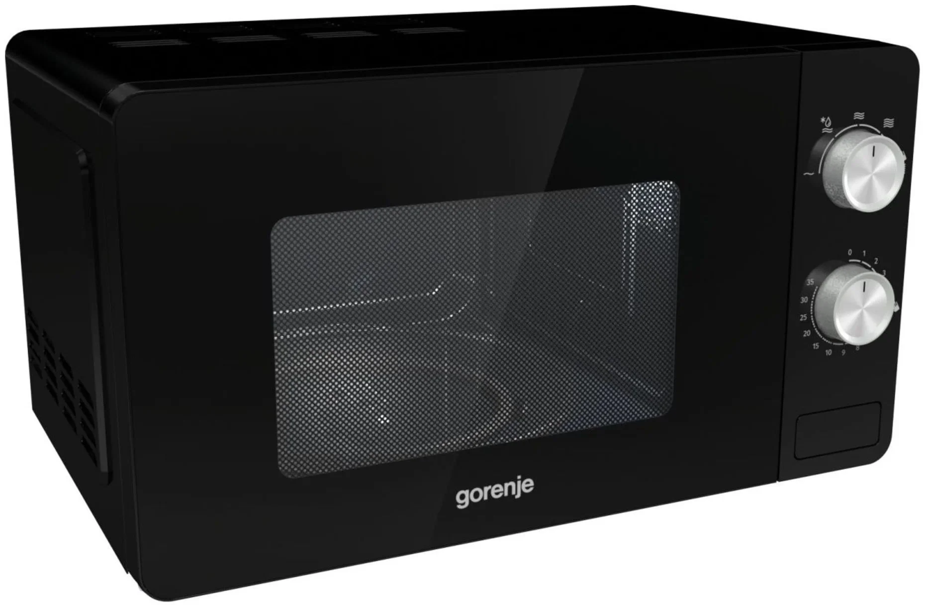 СВЧ печь-соло Gorenje MO20E1B, чёрный 20л. (800 Вт, 20л, кнопки)