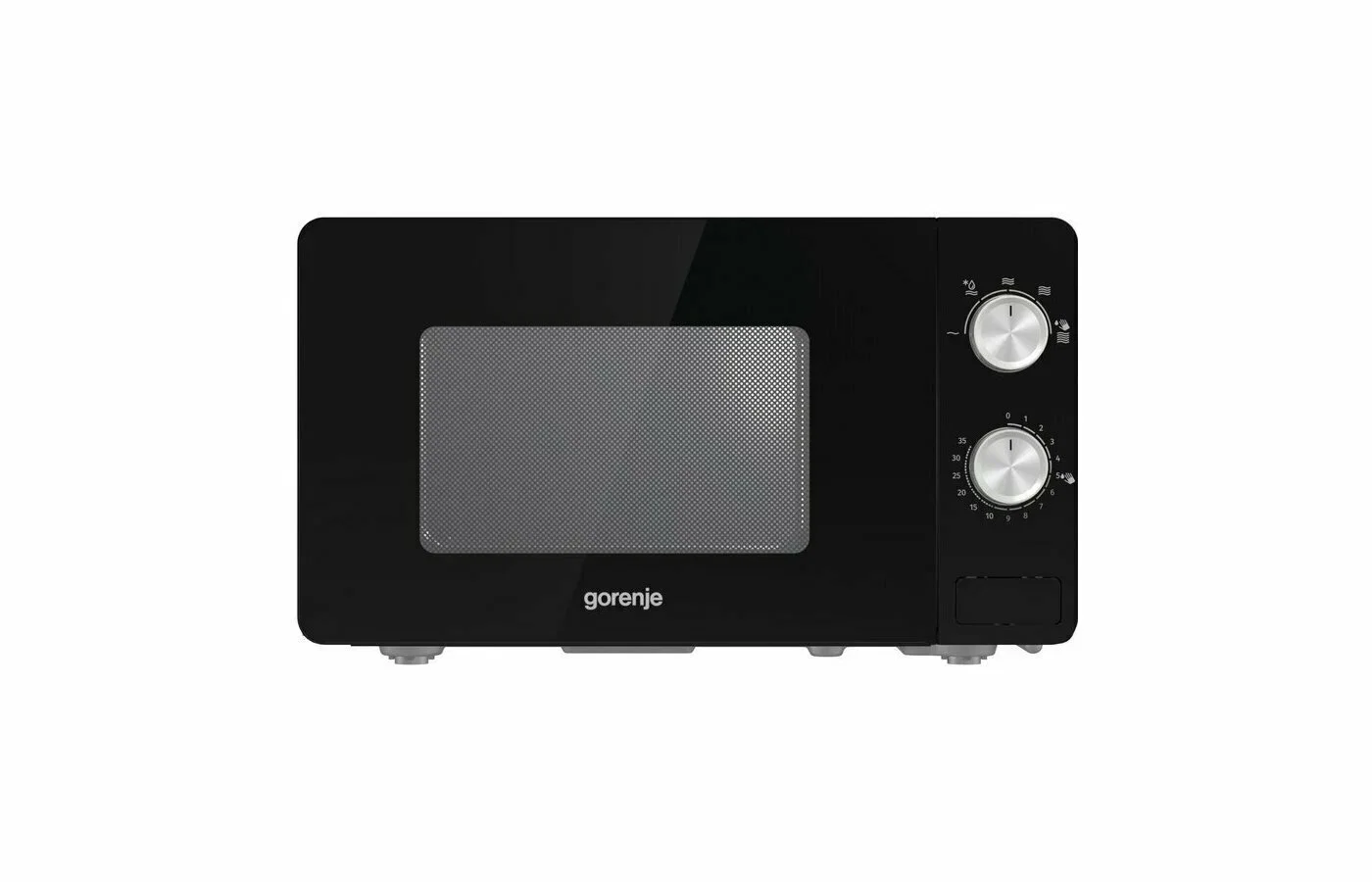 СВЧ печь-соло Gorenje MO20E1B, чёрный 20л. (800 Вт, 20л, кнопки)