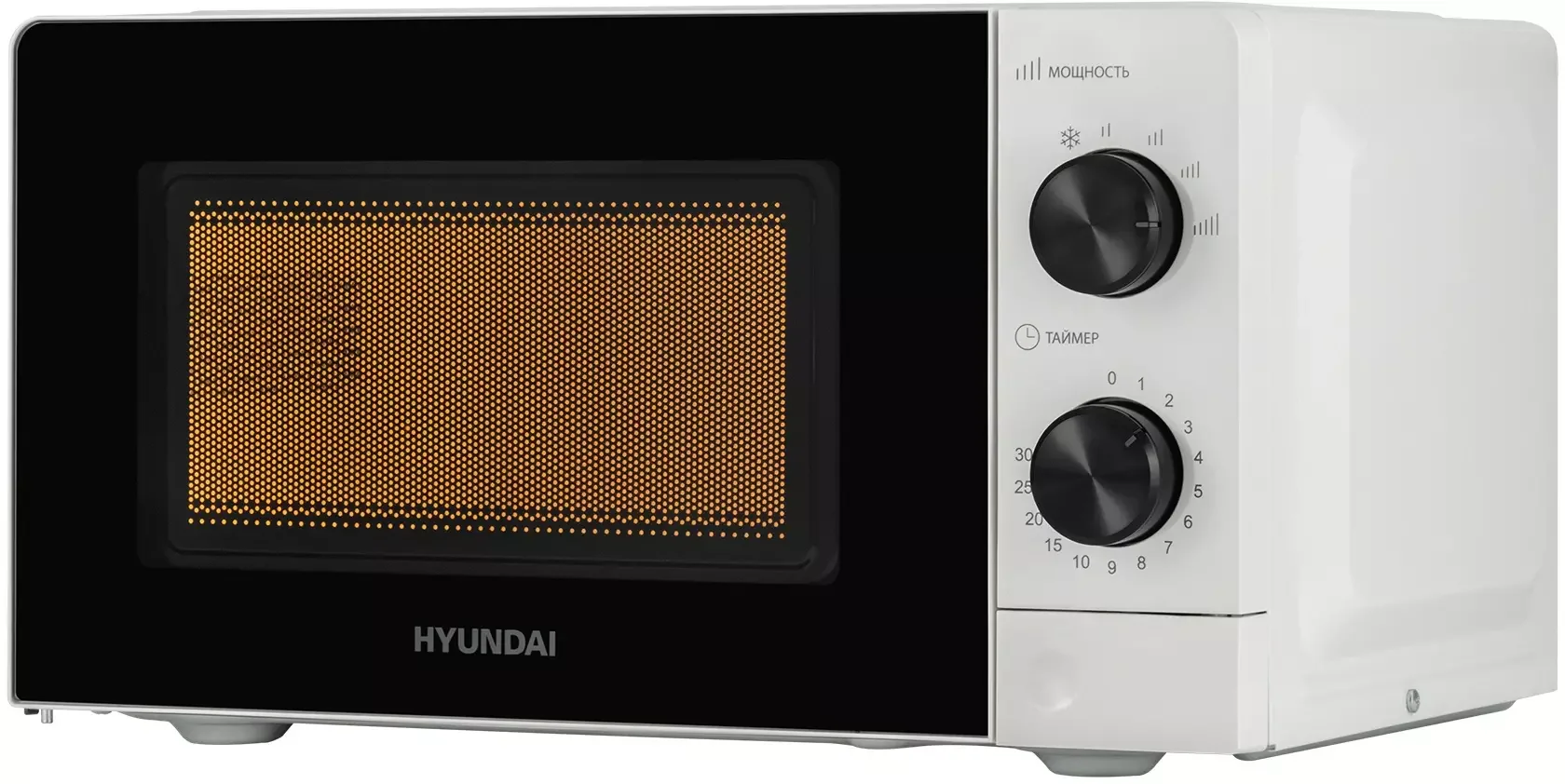 СВЧ печь-соло Hyundai HYM-M2049 белый. (700Вт 20л.)