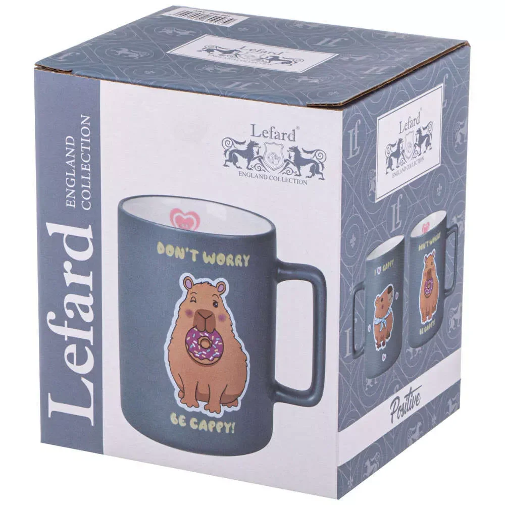 КРУЖКА LEFARD "CAPYBARA+COFFEE" 400МЛ