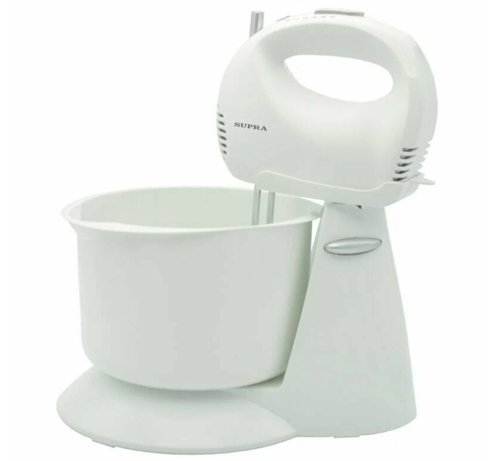 Миксер с чашей SUPRA MXS-530 White (500 Вт. чаша 2,5 л, 5 скоростей)