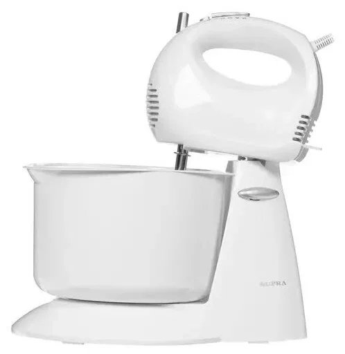 Миксер с чашей SUPRA MXS-530 White (500 Вт. чаша 2,5 л, 5 скоростей)