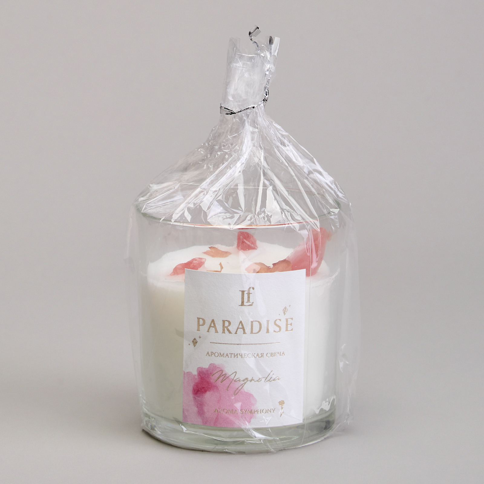 СВЕЧА АРОМАТИЗИРОВАННАЯ В СТАКАНЕ "PARADISE" MAGNOLIA 8*9 СМ МАЛ.= 9ШТ.