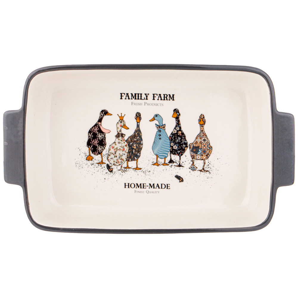 БЛЮДО ДЛЯ ЗАПЕКАНИЯ "FAMILY FARM" ПРЯМОУГ.2,8 Л 33,5*19,5*7,5 СМ