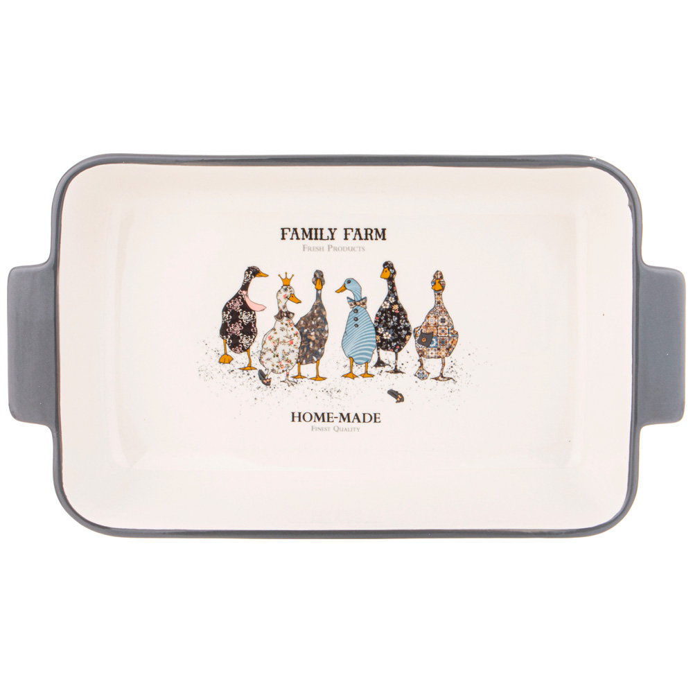 БЛЮДО ДЛЯ ЗАПЕКАНИЯ "FAMILY FARM" ПРЯМОУГ3,6 Л 39*22,5*7,5 СМ