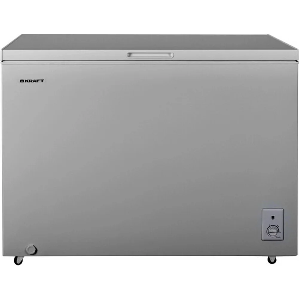 Морозильный ларь Kraft BD (W)-340SRX серебристый, 318л