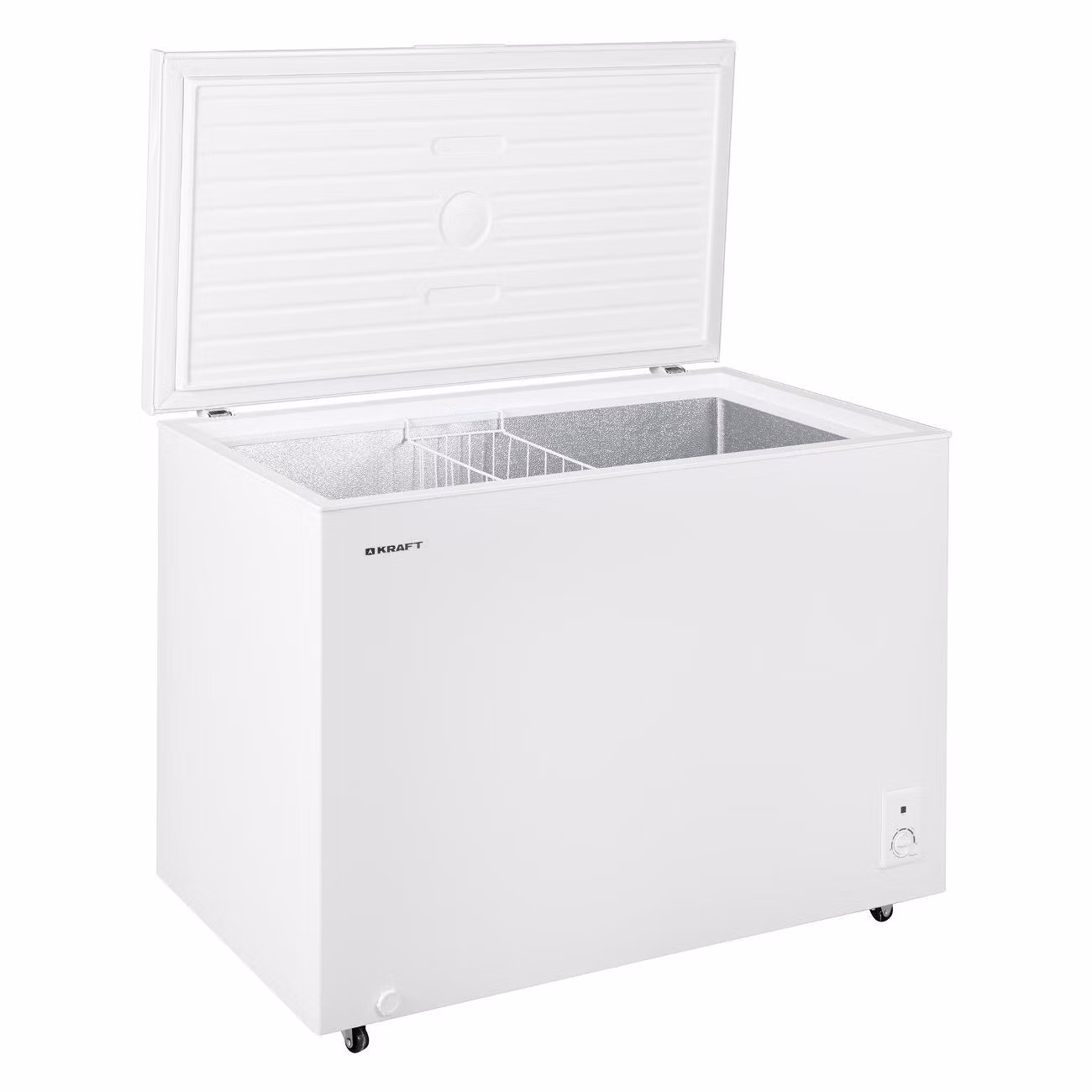 Морозильный ларь Kraft BD (W)-340SRX серебристый, 318л