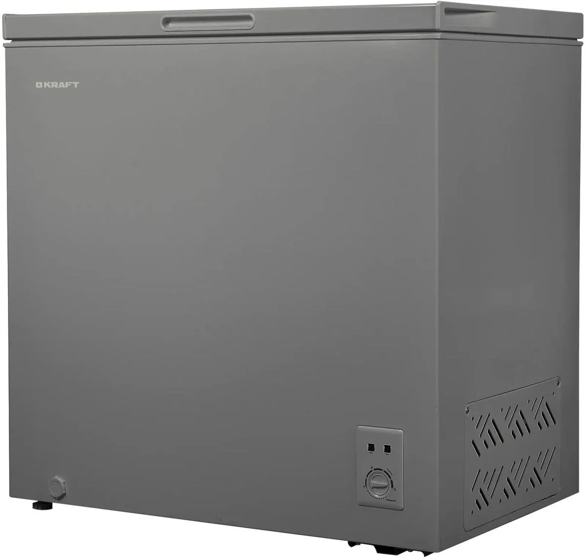 Морозильный ларь Kraft BD(W)-230SRX серебристый, 214л