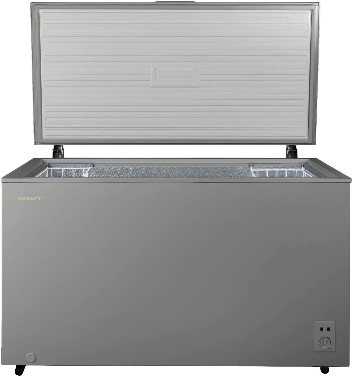 Морозильный ларь Kraft BD(W)-460SRX серебристый, 422л
