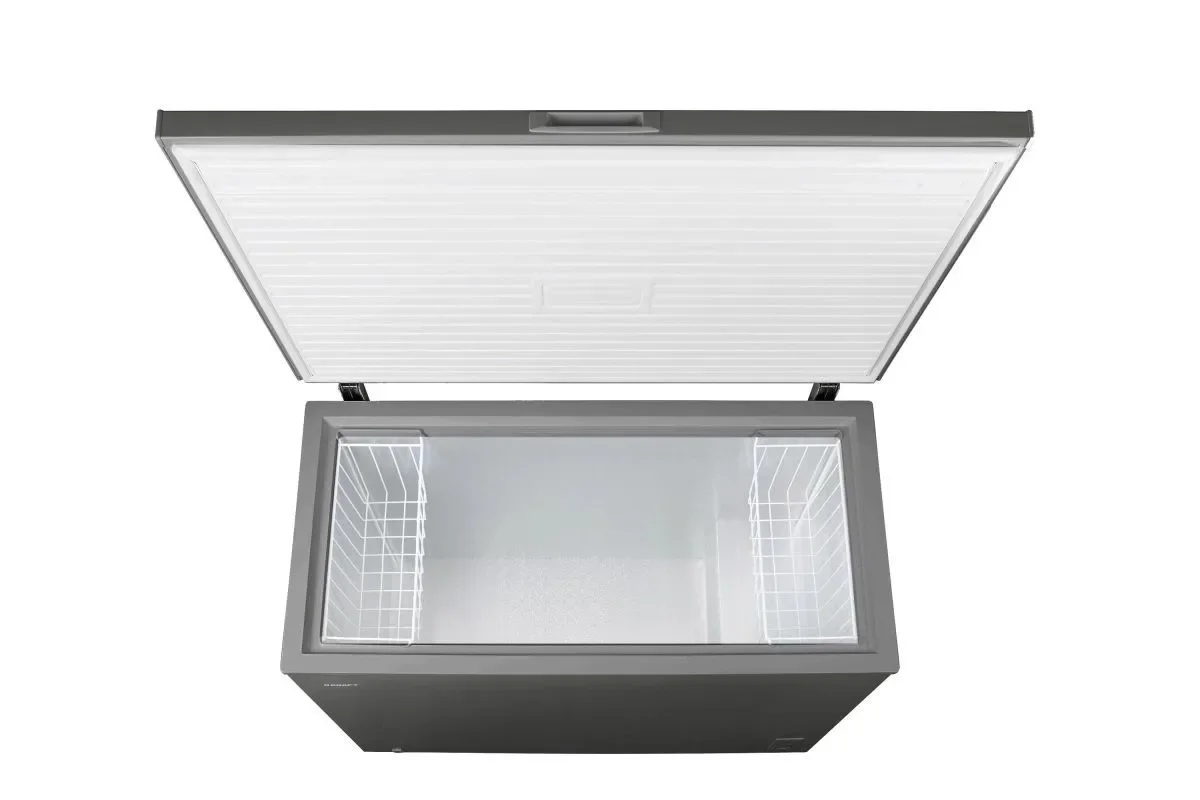 Морозильный ларь Kraft BD(W)-460SRX серебристый, 422л