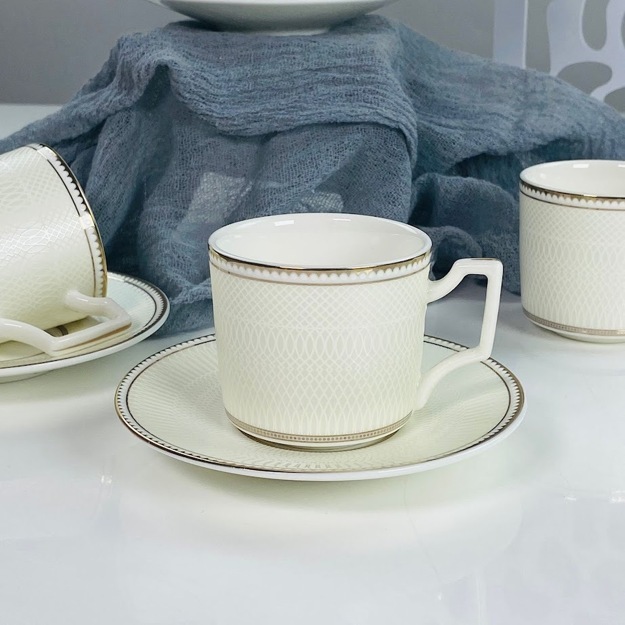 244-052 Кофейный набор 12пр. 130мл в под.уп.(х12)Фарфор