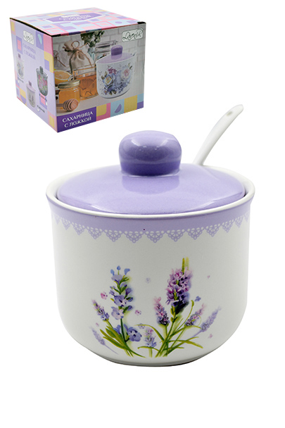 Lavenir Сахарница "Прованс" HC200-K20 с ложкой (10702070/131123/3460189, Китай)