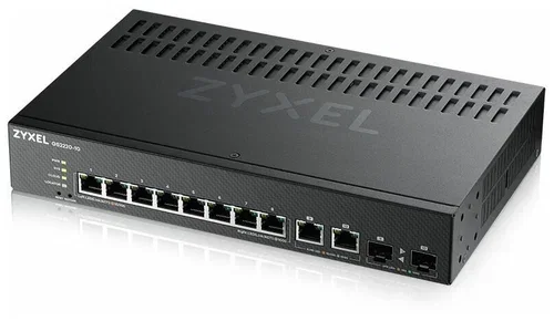 Коммутатор Zyxel NebulaFlex Pro GS2220-10HP-EU0101F 10G 8PoE+ 180W управляемый