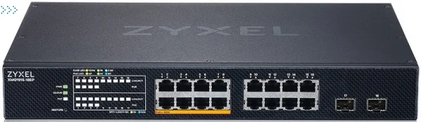 Коммутатор Zyxel NebulaFlex XMG1915-18EP-EU0101F 16x2.5Gbит/с 2SFP+ 8PoE++ 180W управляемый