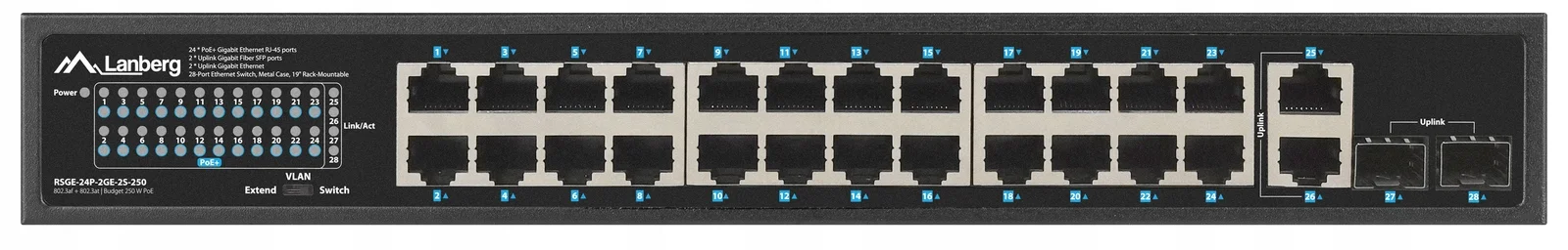 Коммутатор Zyxel NebulaFlex XMG1915-18EP-EU0101F 16x2.5Gbит/с 2SFP+ 8PoE++ 180W управляемый