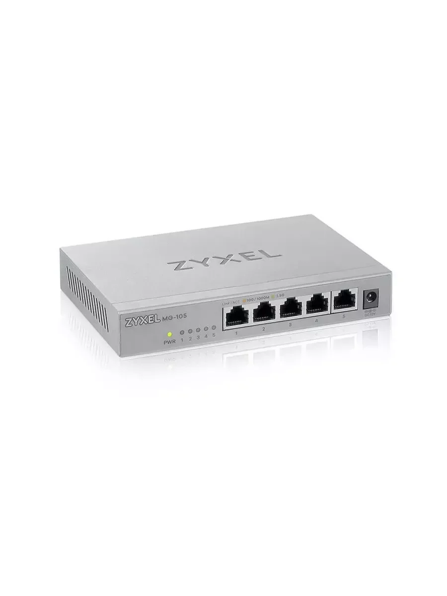 Коммутатор ZYXEL Web-managed Gigabit PoE Switch Zyxel GS1200-8HPv3, 8xRJ-45: 1G (4xPoE+), 68W PoE budget, desktop, fanless