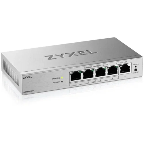 Коммутатор ZYXEL Web-managed Gigabit Switch Zyxel GS1200-5v3, 5xRJ-45: 1G, desktop, fanless