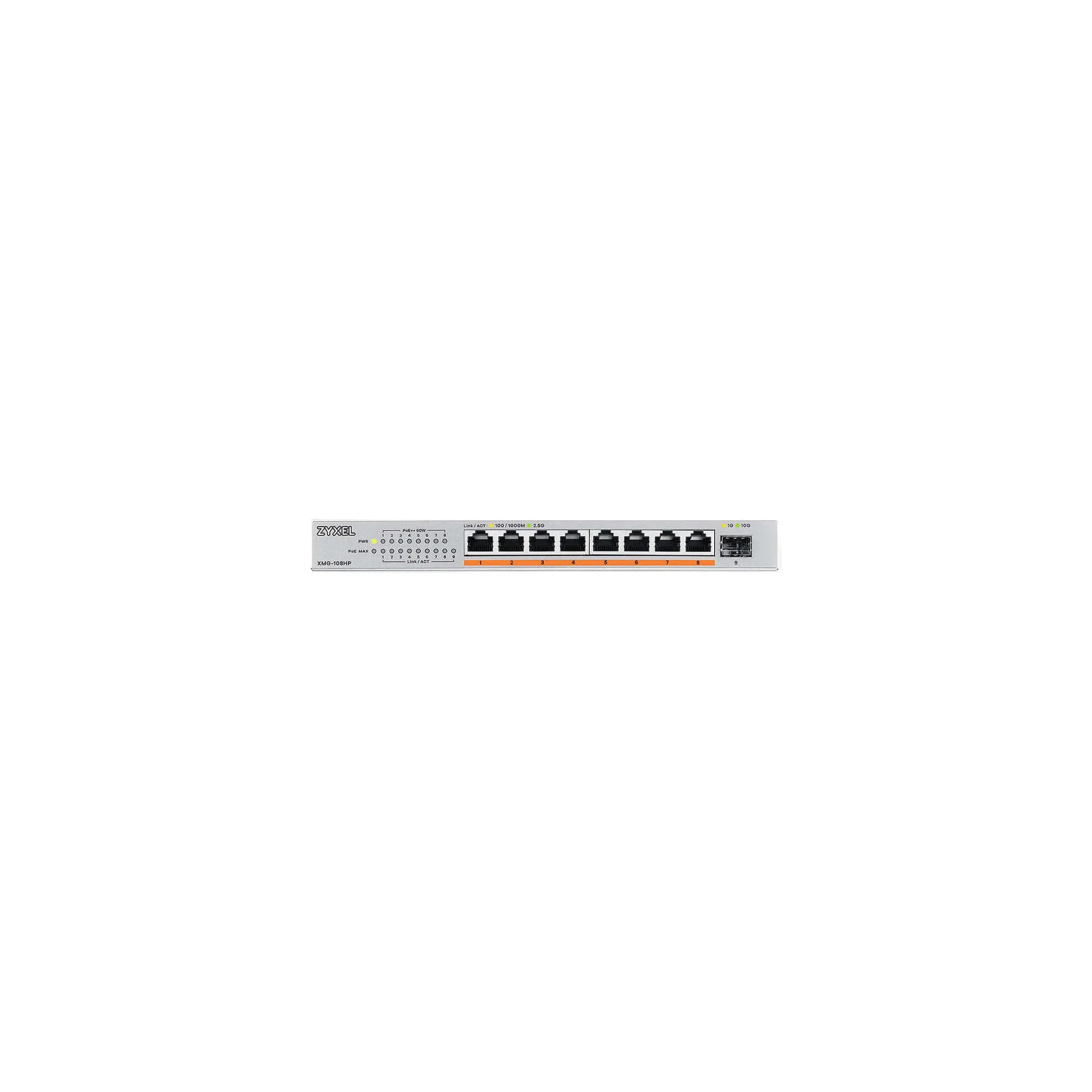 Коммутатор Zyxel XMG-105HP-EU0101F (L2) 5x2.5 Гбит/с 1SFP+ 4PoE++ 70W неуправляемый
