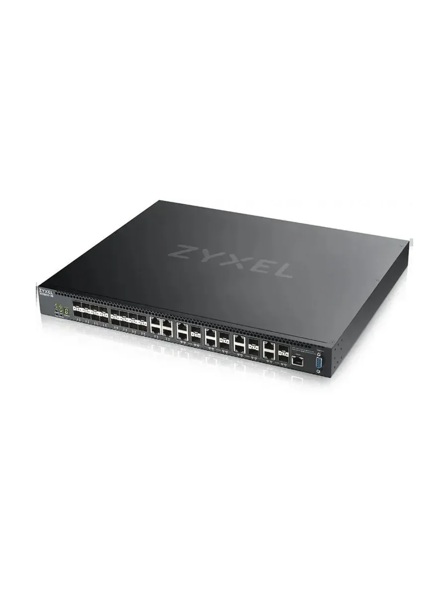 Коммутатор Zyxel XS3800-28 L2+ switch, 4xRJ-45: 1/2.5/5/10G, 8xCombo (SFP: 1/10G, RJ-45: 1/2.5/5/10G), 16xSFP +
