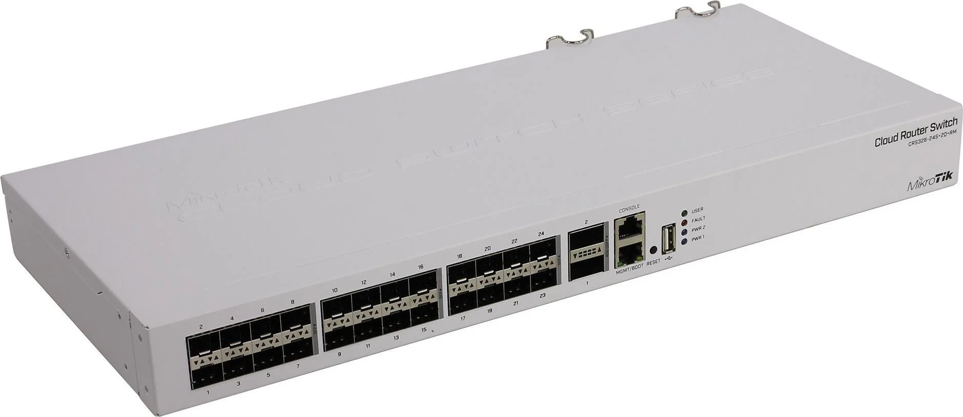Коммутатор в стойку MikroTik CRS326-24S+2Q+RM, 24х SFP+, 2x QSFP+