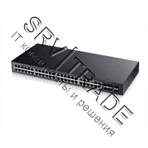 Коммутатор гибридный L2 Zyxel NebulaFlex Pro GS2210-50, rack 19", 44xGE, 4 комбо-порта (SFP/RJ-45), 2xSFP, автономное/облачное управление