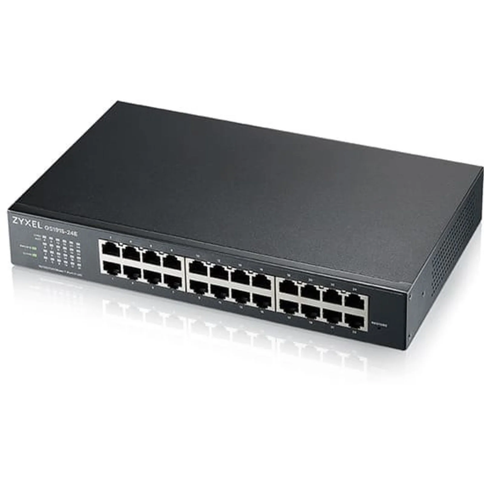 Коммутатор гибридный Smart L2Zyxel NebulaFlex GS1915-24E, rack 19", 24xGE, бесшумный (без вентилятора), автономное/облачное управление