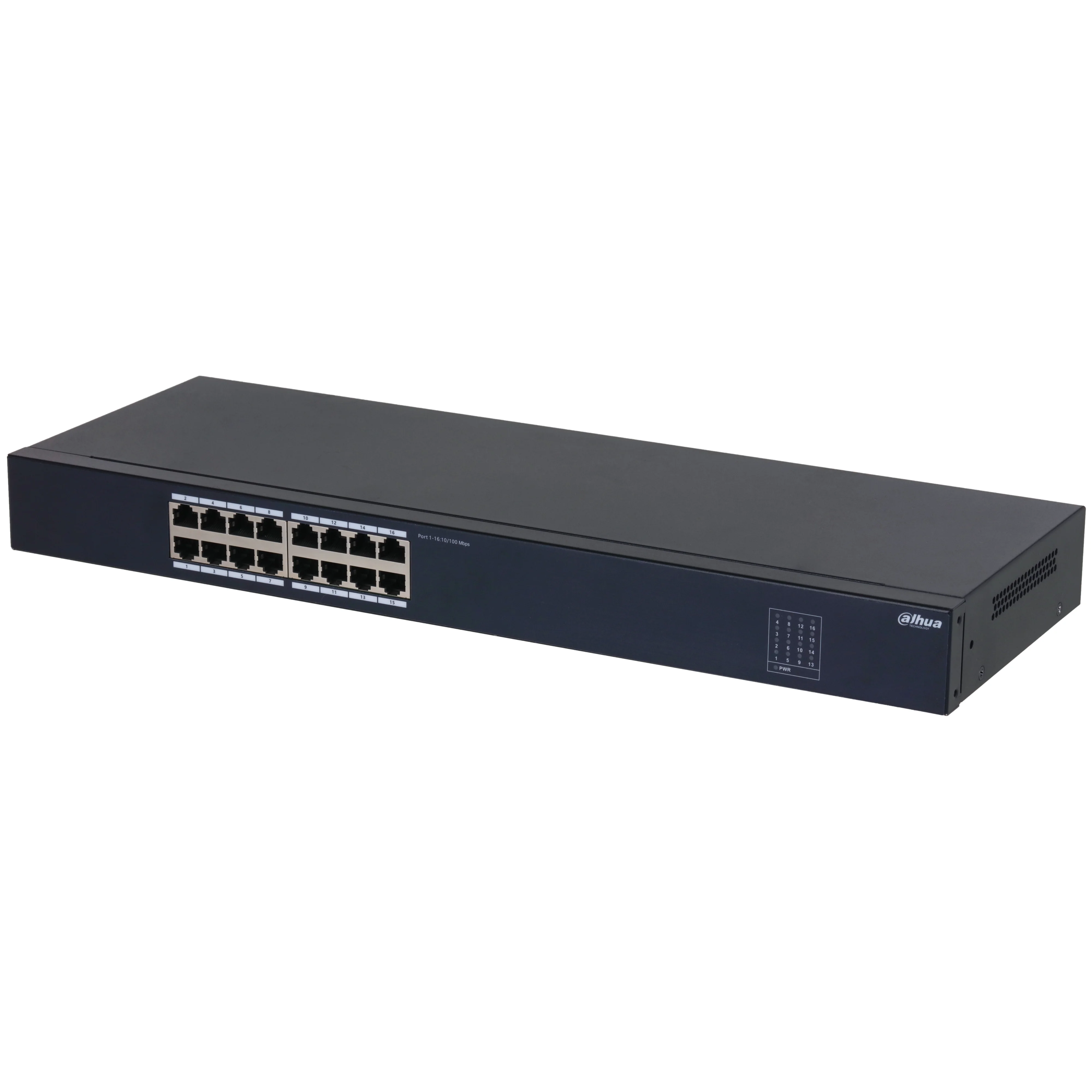Коммутатор гигабитный 24-портовый неуправляемый Dahua DH-SG1024 22xRJ45 1Gb, 2xRJ45 1Gb uplink, коммутация 48 Гбит/с, MAC-таблица 8K, металл