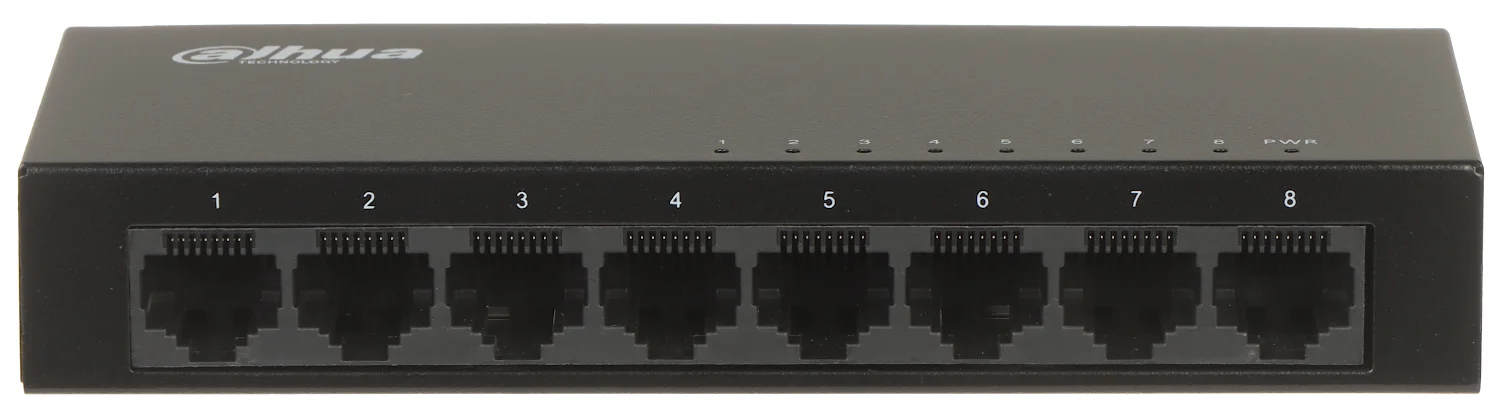 Коммутатор гигабитный 5-портовый неуправляемый Dahua DH-PFS3005-5GT-L, 5xRJ45 1Gb, коммутация 10 Гбит/с, MAC-таблица 2K, пластик