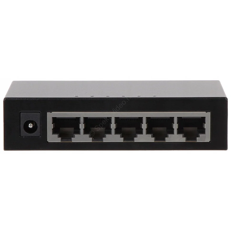 Коммутатор гигабитный 5-портовый неуправляемый Dahua DH-PFS3005-5GT-L, 5xRJ45 1Gb, коммутация 10 Гбит/с, MAC-таблица 2K, пластик
