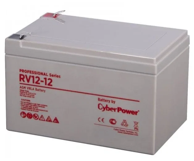 Аккумуляторная батарея CyberPower RC 12-135 12В/135Ач, клемма Болт М8 (340х173х281мм (284мм); 40кг; Срок службы 7-10лет