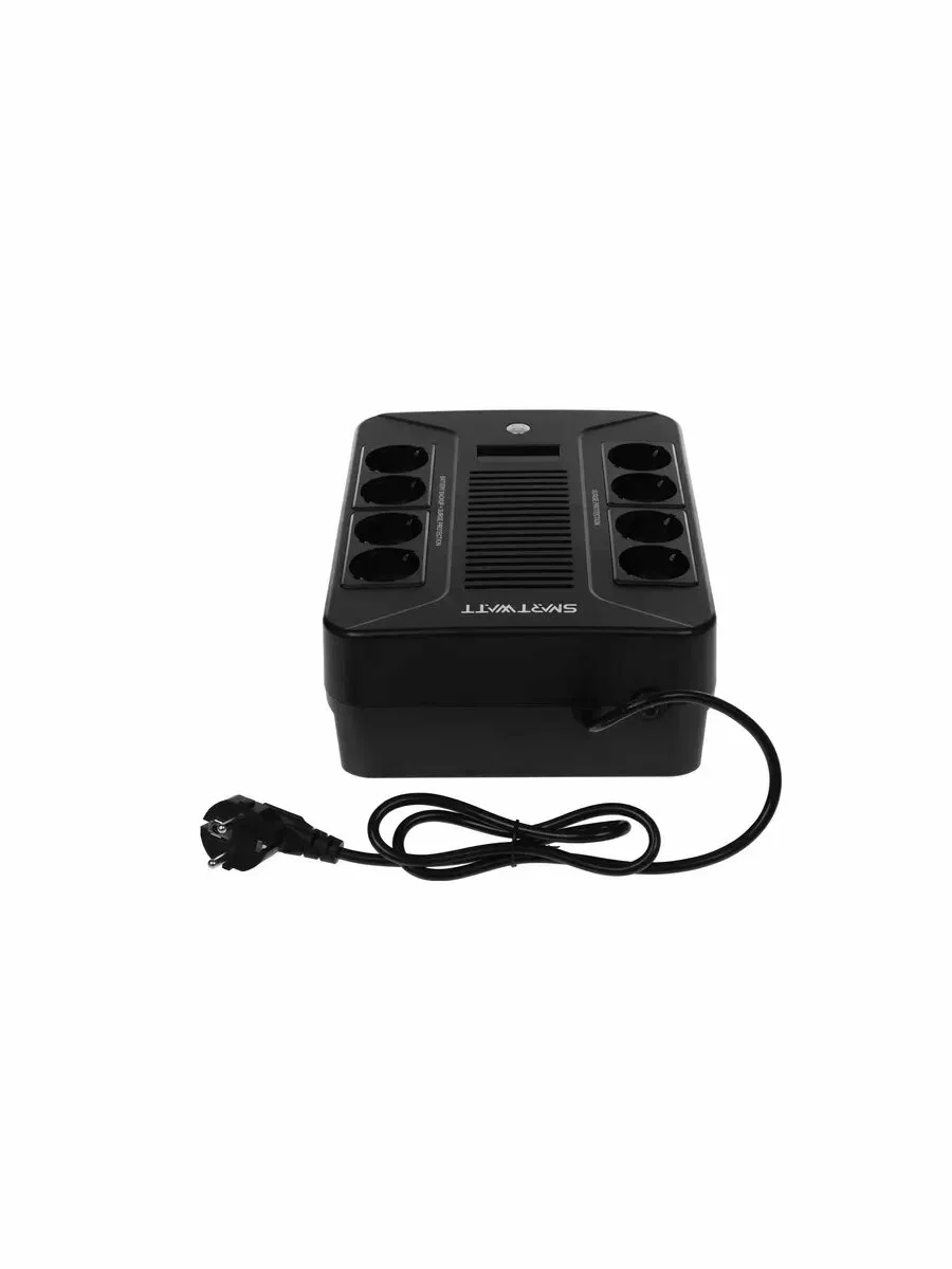 ИБП SMARTWATT UPS SAFE PRO LCD 600 Line-interactive 600VA/360W Brick (Euro x8, USB, RJ11/RJ45 protection, LCD, 275x210x9