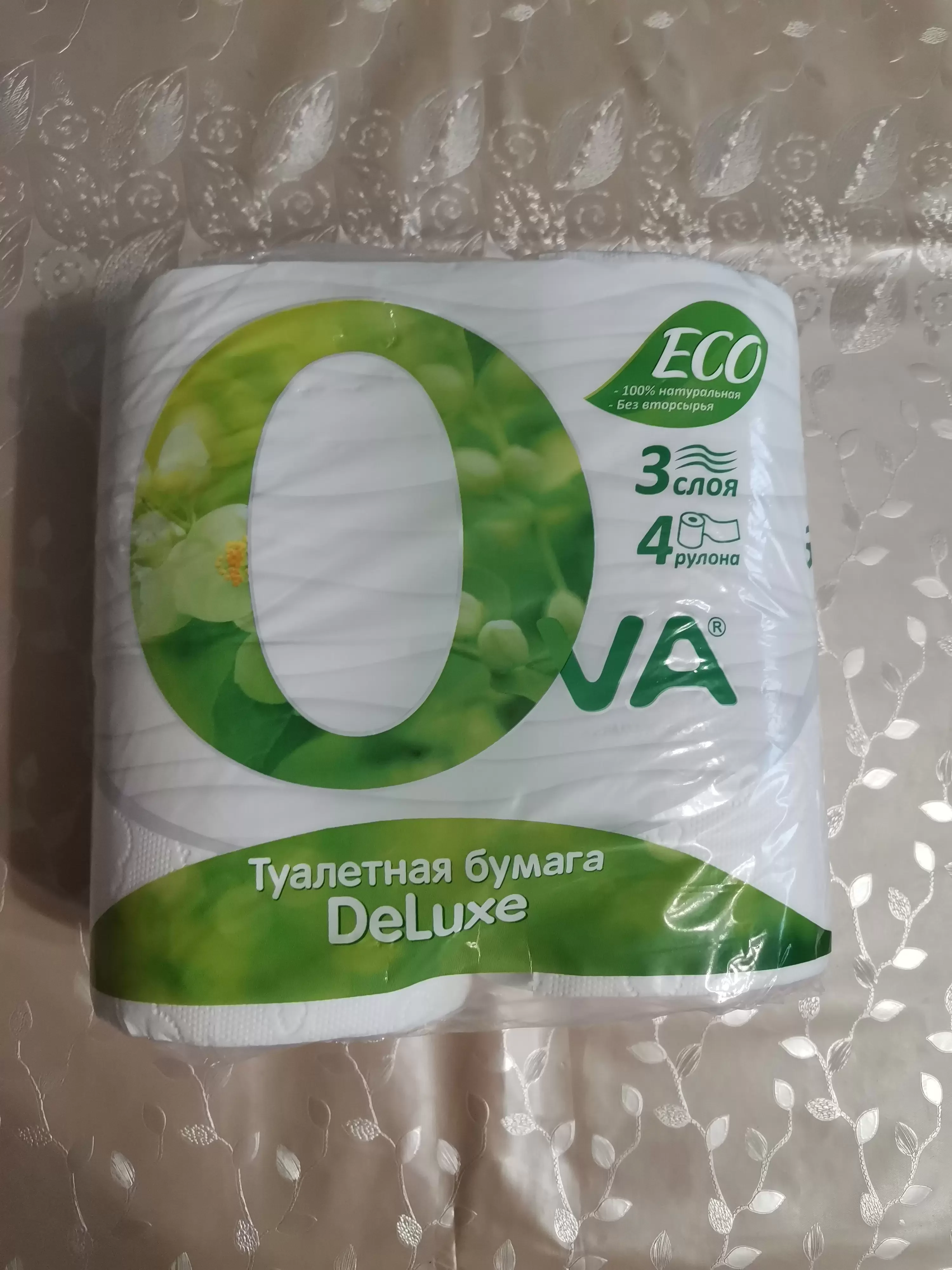 VETTA Туалетная бумага OVA 3сл., 4 шт.