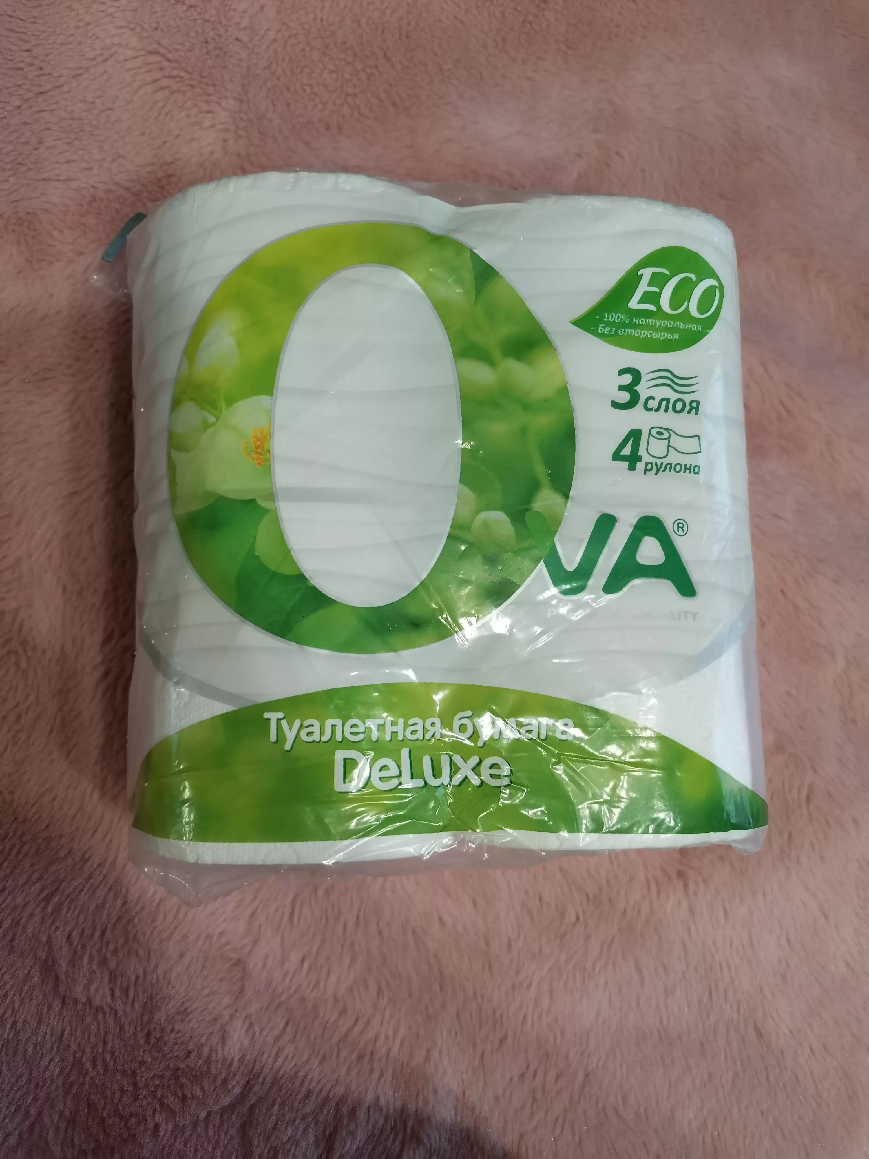 VETTA Туалетная бумага OVA 3сл., 4 шт.