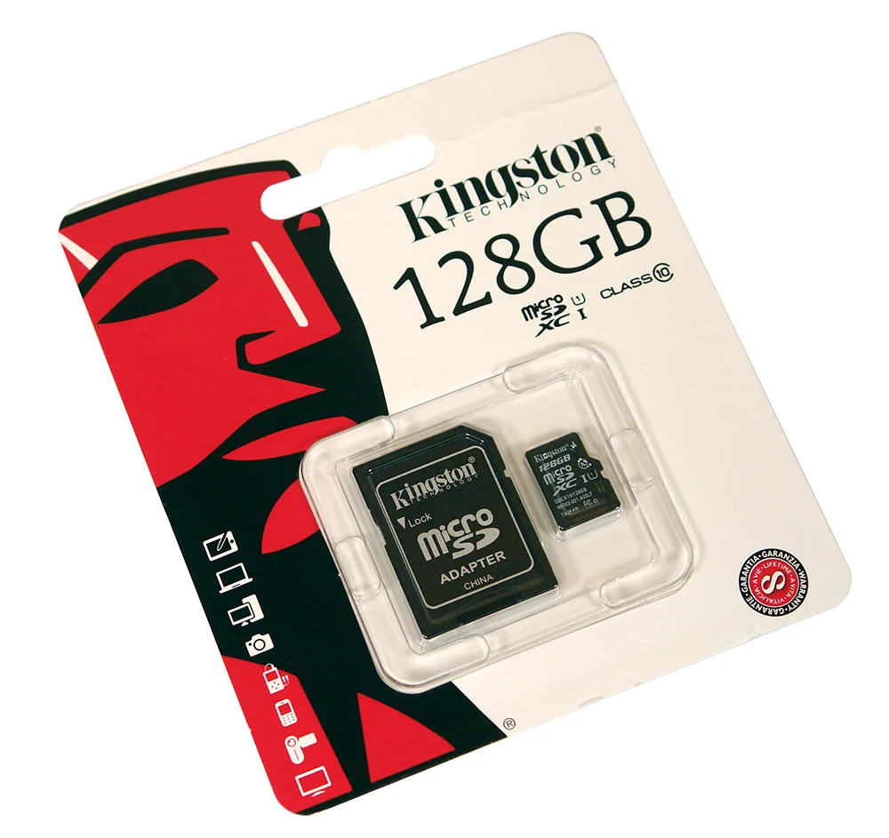 Флеш карта microSD 128GB Kingston microSDXC Class 10 UHS-I U1 A1 V 10 Select Plus (SD адаптер) 150MB/s