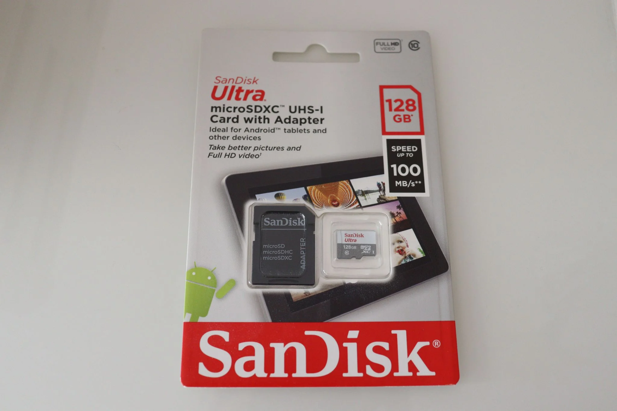 Флеш карта microSD 128GB SanDisk microSDXC Class 10 Ultra UHS-I 100MB/s