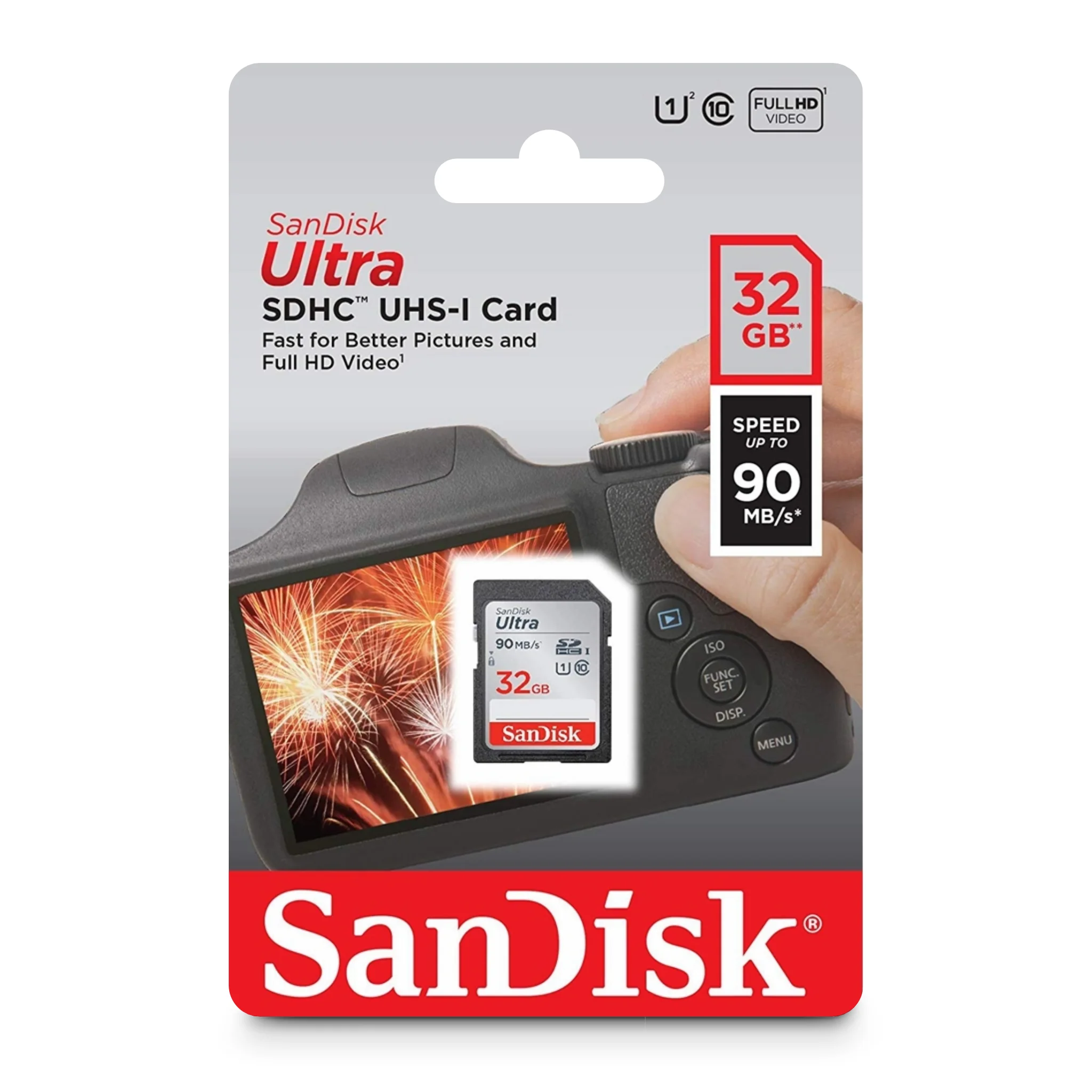 Флеш карта SD 128GB SanDisk SDXC Class 10 UHS-I U1 Ultra 140MB/s
