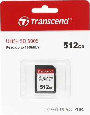 Флеш карта SD 512GB Transcend SDХC UHS-I U3