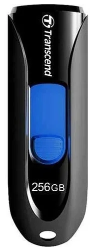 Флеш накопитель 256GB Transcend JetFlash 790, USB 3.1 Gen 1, Черный/Синий
