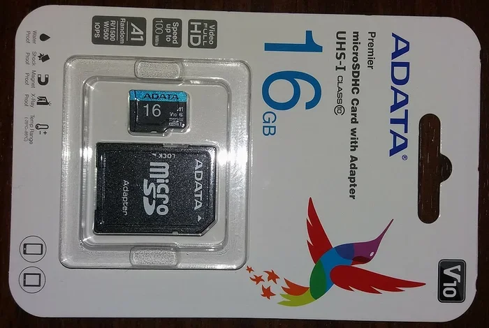Флеш карта microSD 32GB A-DATA Premier microSDHC Class 10 UHS-I A1 100/20 MB/s (SD адаптер)