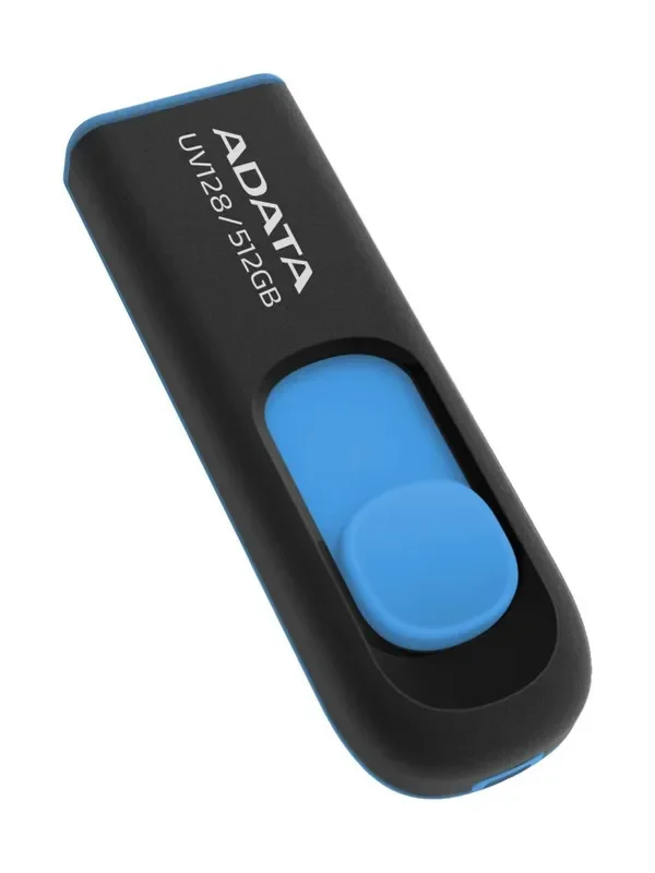 Флеш накопитель 512GB A-DATA UV128, USB 3.2, черный/синий