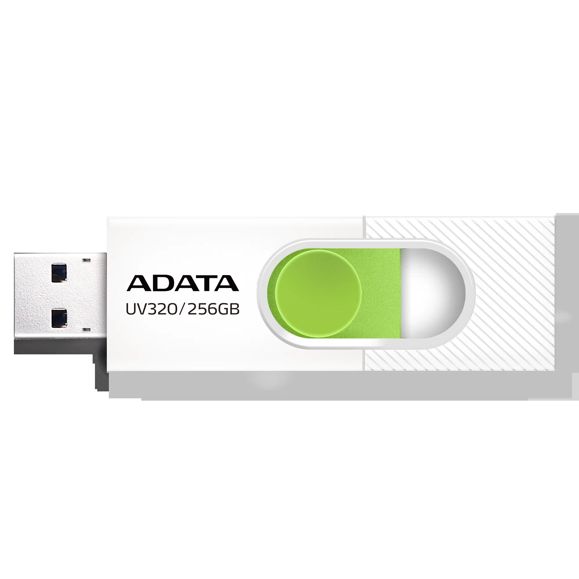 Флеш накопитель 512GB A-DATA UV320, USB 3.2, белый/зеленый