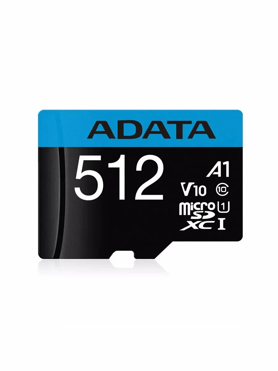 Флеш карта microSD 512GB A-DATA Premier microSDHC Class 10 UHS-I A1 100/25 MB/s (SD адаптер)