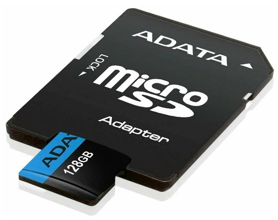 Флеш карта microSD 64GB A-DATA Premier microSDXC Class 10 UHS-I A1 V10 100/25 MB/s (SD адаптер)