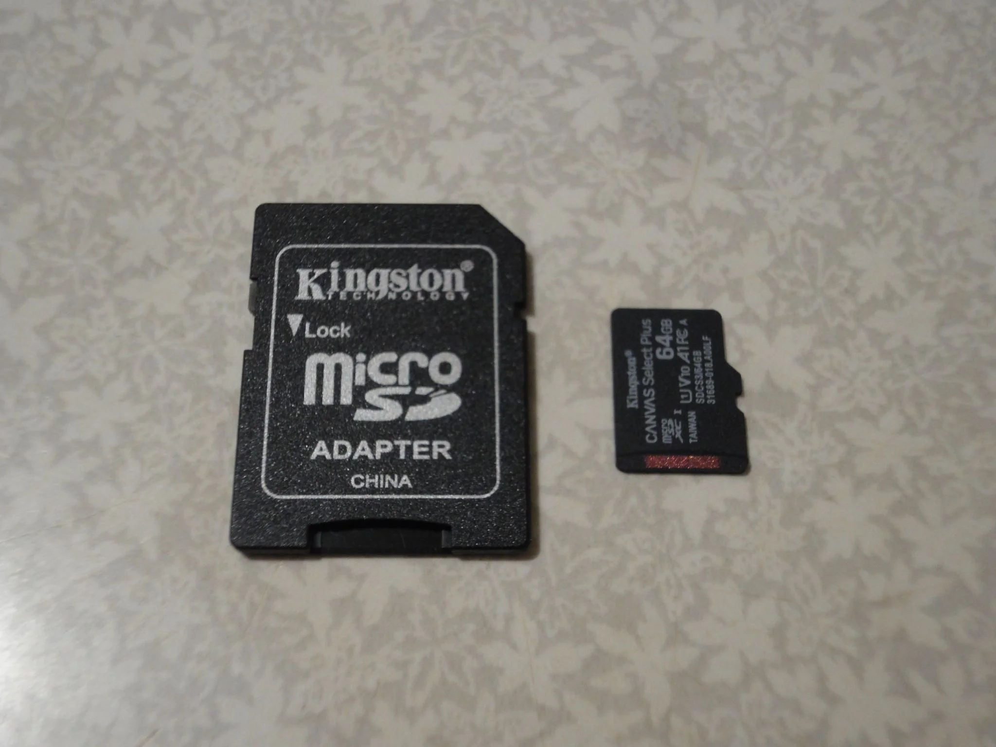 Флеш карта microSD 64GB Kingston microSDXC Class 10 UHS-I U1 A1 V 10 Select Plus (SD адаптер) 100MB/s