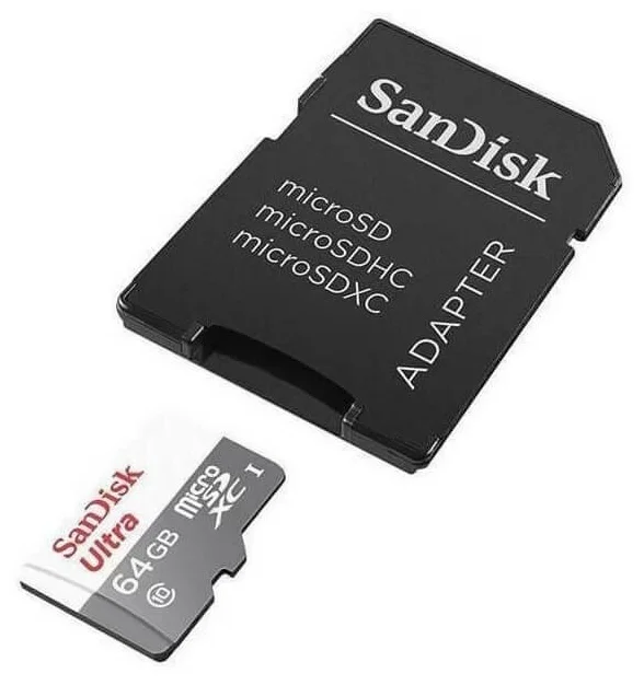 Флеш карта microSD 64GB SanDisk microSDXC Class 10 Ultra UHS-I 100MB/s