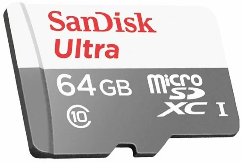 Флеш карта microSD 64GB SanDisk microSDXC Class 10 Ultra UHS-I 100MB/s